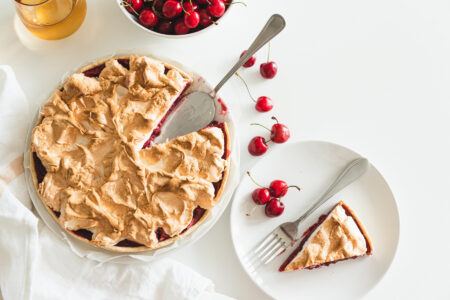 Creamy Cherry Meringue Pie Recipe